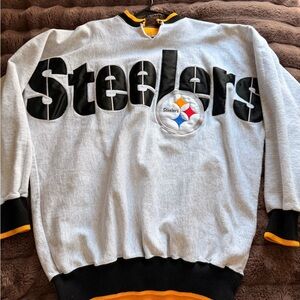 Pittsburgh Steelers Gray Pullover Sweatshirt